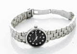 Marc Jacobs Blade Black Dial Silver Stainless Steel Strap Watch for Women - MBM8672