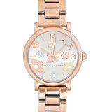 Marc Jacobs Classic White Dial Rose Gold Steel Strap Watch for Women - MJ3582