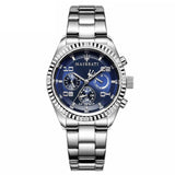 Maserati Competizione Blue Dial Silver Steel Strap Watch For Men - R8853100011