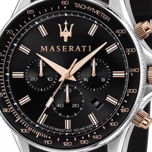 Montre Homme Maserati R8871640002 - Bracelet Silicone Noir