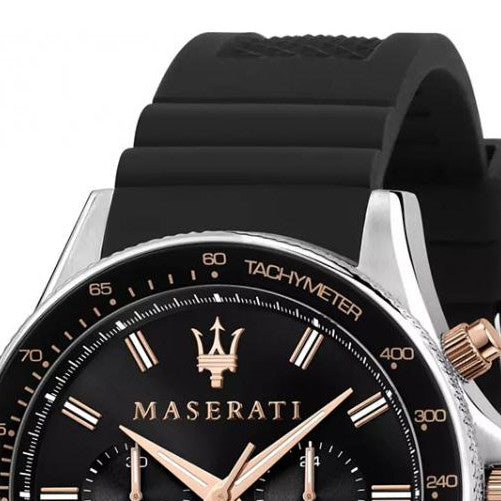 Montre Homme Maserati R8871640002 - Bracelet Silicone Noir