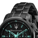 Maserati Successo Aqua Edition Black Dial Stainless Steel Strap Watch For Men - R8873644003