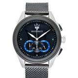 Maserati Traguardo Chronograph Black Dial Mesh Bracelet Watch For Men - R8873612006