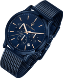 Maserati Epoca Analog Blue Dial Blue Mesh Bracelet Watch For Men - R8873618010