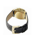 Marc Jacobs Mandy White Dial Black Leather Strap Watch for Women - MJ1564