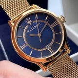 Maserati Epoca Blue Dial Rose Gold Mesh Strap Watch For Women - R8853118503