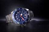 Citizen Promaster Mechanical Blue Dial Silver Steel Strap Watch For Men - NJ0121-89L