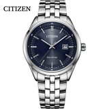 Citizen Eco Drive Blue Dial Silver Steel Strap Watch For Men - BM7250-56L