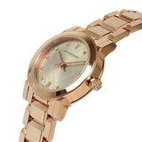 Burberry Heritage Rose Gold Dial Rose Gold Steel Strap Watch for Women - BU9215