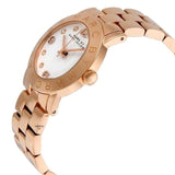 Marc Jacobs Amy White Dial Rose Gold Stainless Steel Strap Watch for Women - MBM3077