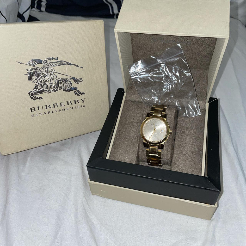 Burberry Heritage Silver Dial Two Tone Steel Strap Watch for Women