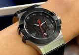 Maserati Potenza Black Dial Black Leather Strap Watch For Men - R8851108001