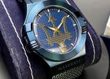 Maserati Potenza Blue Dial Edition 42mm Mesh Bracelet Watch For Men - R8853108008