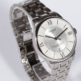 Tissot T Classic Chemin Des Tourelles Silver Dial Silver Steel Strap Watch For Men - T099.408.11.038.00