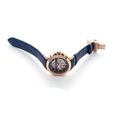 Maserati Automatic Blue Dial Blue Leather Strap Watch For Men - R8821119005