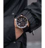 Maserati SFIDA Automatic Black Dial Black Rubber Strap Watch For Men - R8821140001