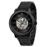 Maserati Granturismo Sport GT Skeleton Black Dial Black Steel Strap Watch For Men - R8823134003