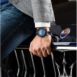 Maserati SFIDA Automatic Blue Dial Silver Steel Strap Watch For Men - R8823140001