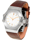 Maserati Potenza Silver Dial Brown Leather Strap Watch For Women - R8851108506