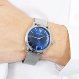 Maserati Epoca Blue Dial Silver Mesh Bracelet Watch For Men - R8853118006