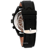 Maserati Traguardo Black Leather Strap Quartz Black Dial Watch For Men - R8871612019