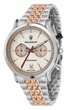 Maserati Legend Chronograph 42mm Ivory Dial Stainless Steel Watch For Men - R8873638002