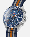 Tag Heuer Formula 1 Chronograph 43mm Blue Dial NATO Strap Watch for Men - CAZ1014.FC8196