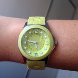 Marc Jacobs Dress Green Dial Green Silicone Strap Watch for Women - MBM2513