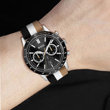 Hugo Boss Allure Chronograph Black Dial Multicolor Nylon Strap Watch for Men - 1513963