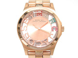 Marc Jacobs Henry Gold Skeleton Dial Rose Gold Stainless Steel Strap Watch for Women - MBM3264