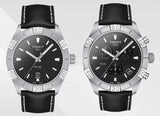 Tissot PR 100 Sport Quartz Black Dial Black Leather Strap Watch For Men - T101.610.16.051.00