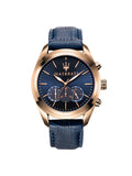 Maserati Traguardo Blue Sunray Chronograph Men's Watch - R8871612015