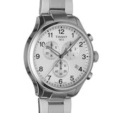 Tissot Chrono XL Classic Silver Dial Silver Steel Strap Watch For Men - T116.617.11.037.00