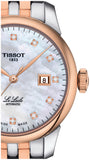 Tissot Le Locle Automatic Lady Mother of Pearl Dial Two Tone Steel Strap Watch For Women - T006.207.22.116.00