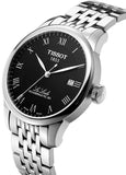 Tissot Le Locle Powermatic 80 Automatic Black Dial Silver Steel Strap Watch For Men - T006.407.11.053.00