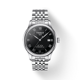 Tissot Le Locle Powermatic 80 Automatic Black Dial Silver Steel Strap Watch For Men - T006.407.11.053.00