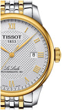 Tissot T Classic Le Locle Powermatic 80 Silver Dial Two Tone Steel Strap Watch For Men - T0064072203301