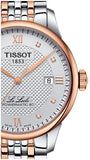 Tissot T Classic Le Locle Powermatic 80 Silver Dial Two Tone Steel Strap Watch For Men - T006.407.22.036.00