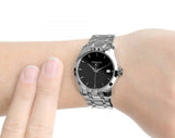 Tissot T Trend Couturier Lady Black Dial Silver Steel Strap Watch For Women - T035.210.11.051.00