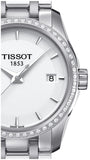 Tissot T Trend Couturier Lady White Dial Watch For Women - T035.210.61.011.00