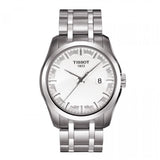 Tissot T Trend Couturier Chronograph White Dial Silver Steel Strap Watch For Men - T035.410.11.031.00