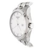 Tissot T Trend Couturier Chronograph White Dial Silver Steel Strap Watch For Men - T035.410.11.031.00