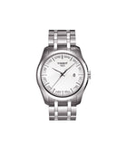 Tissot T Trend Couturier Chronograph White Dial Silver Steel Strap Watch For Men - T035.410.11.031.00