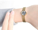 Tissot T Lady Lovely Silver Dial Gold Steel Strap Watch For Women - T058.009.33.031.00