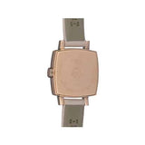 Tissot T Lady Lovely Square White Dial Pink Leather Strap Watch For Women - T058.109.36.031.00