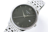 Tissot T Classic Tradition Grey Dial Silver Steel Strap Watch For Men - T063.610.11.067.00