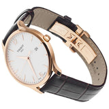 Tissot T Classic Tradition White Dial Brown Leather Strap Watch For Men - T063.610.36.037.00