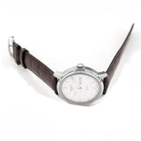 Tissot Automatics III Steel White Dial Brown Leather Strap Watch For Men - T065.430.16.031.00