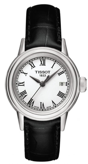 Tissot T Classic Carson White Dial Brown Leather Strap Watch For Women - T085.210.16.013.00