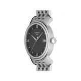 Tissot T Classic Bridgeport Black Dial Silver Steel Strap Watch For Men - T097.410.11.058.00